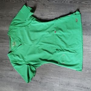 Smitten Kelly Green Scrub Top